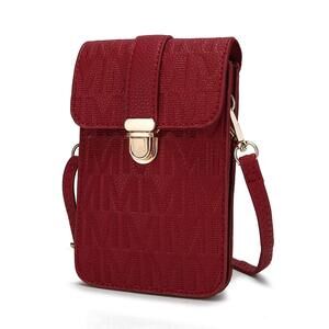 7371 MKF Small Crossbody Cell Phone Purse Wallet – PU Leather Cellphone Bag
